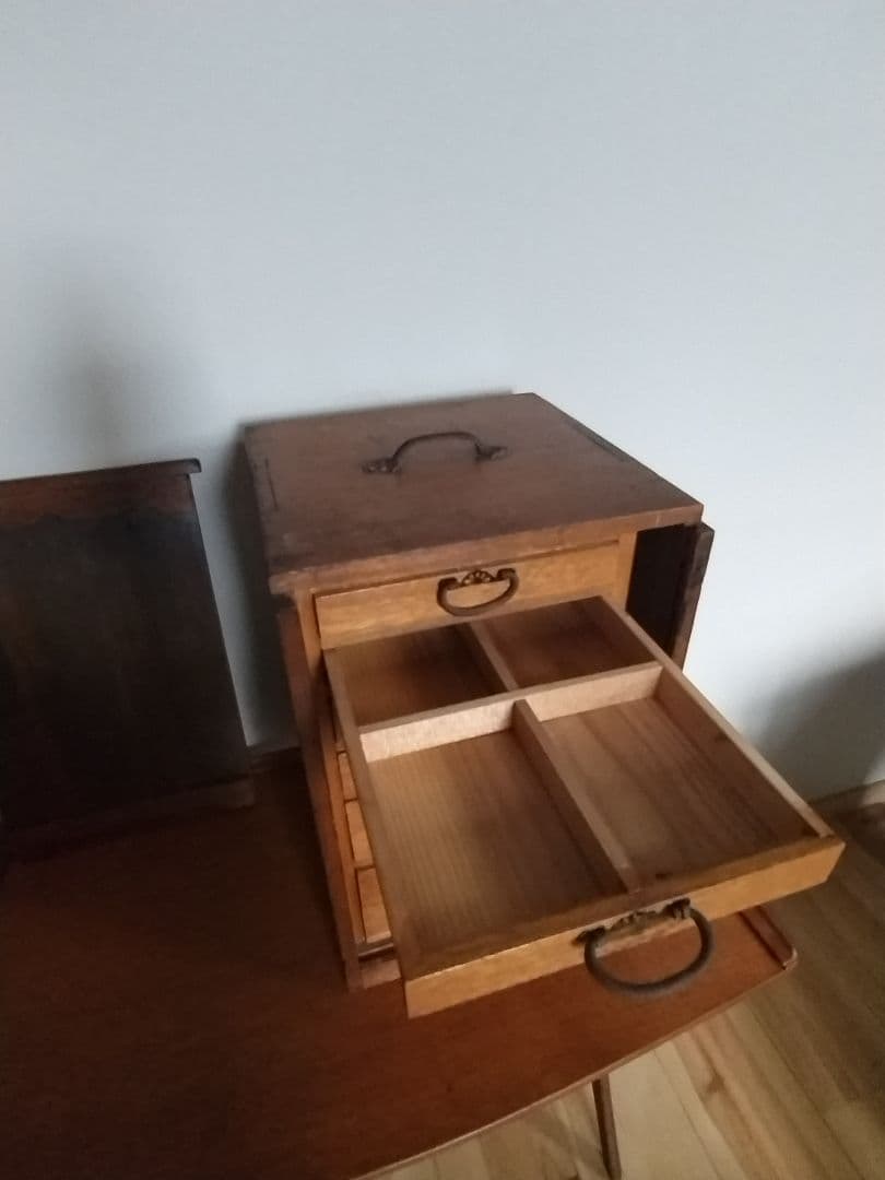 オカモチ木製引き出し式タンス 7段