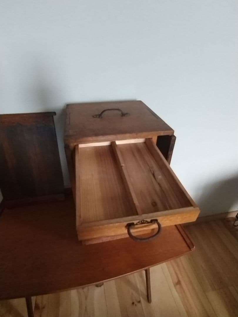 オカモチ木製引き出し式タンス 7段