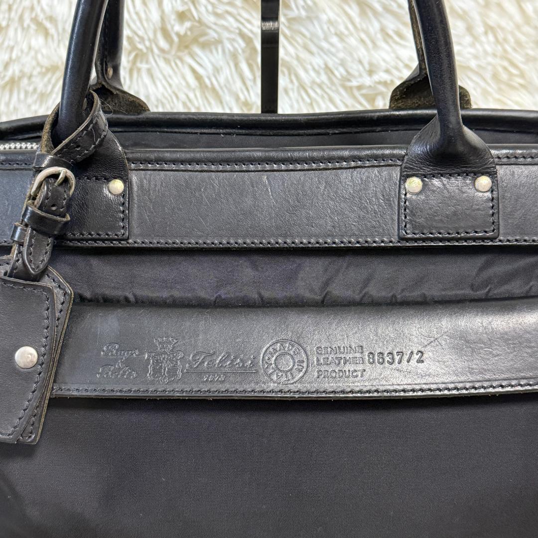23様✨フェリージ felisi 8637 ブリーフケース ビジネスバッグ 黒