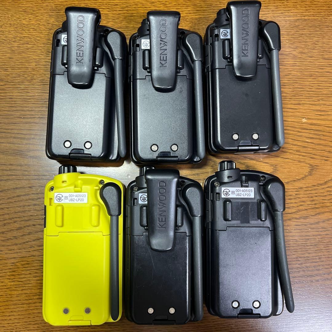 【バラ売り可】KENWOOD UBZ-LP20 トランシーバー 6台セット