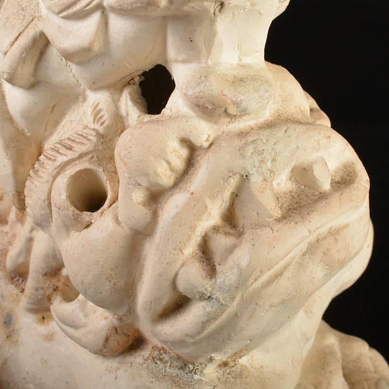 備前焼　落雁窯　古備前　白備前　置物　V　R7153