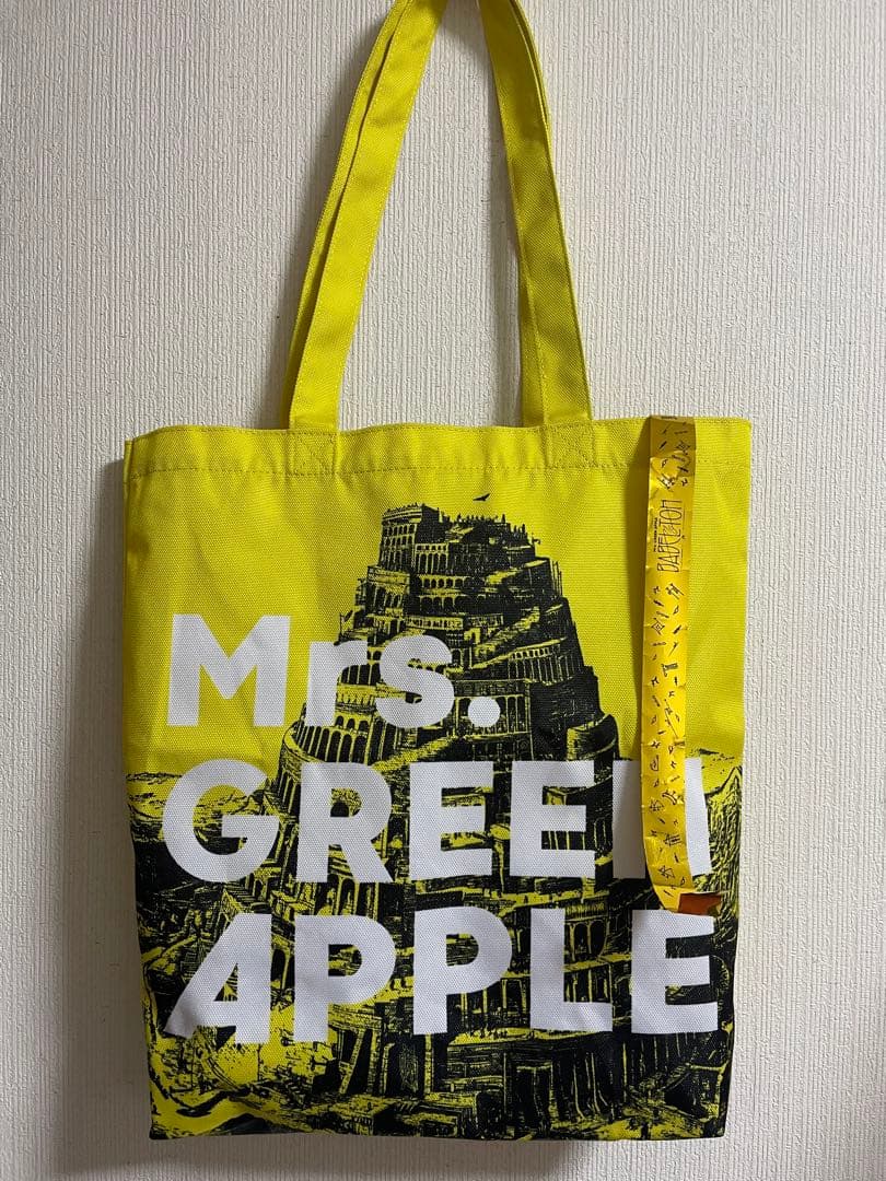 【バベルの塔】Mrs. GREEN APPLE トートバッグ　銀テープ
