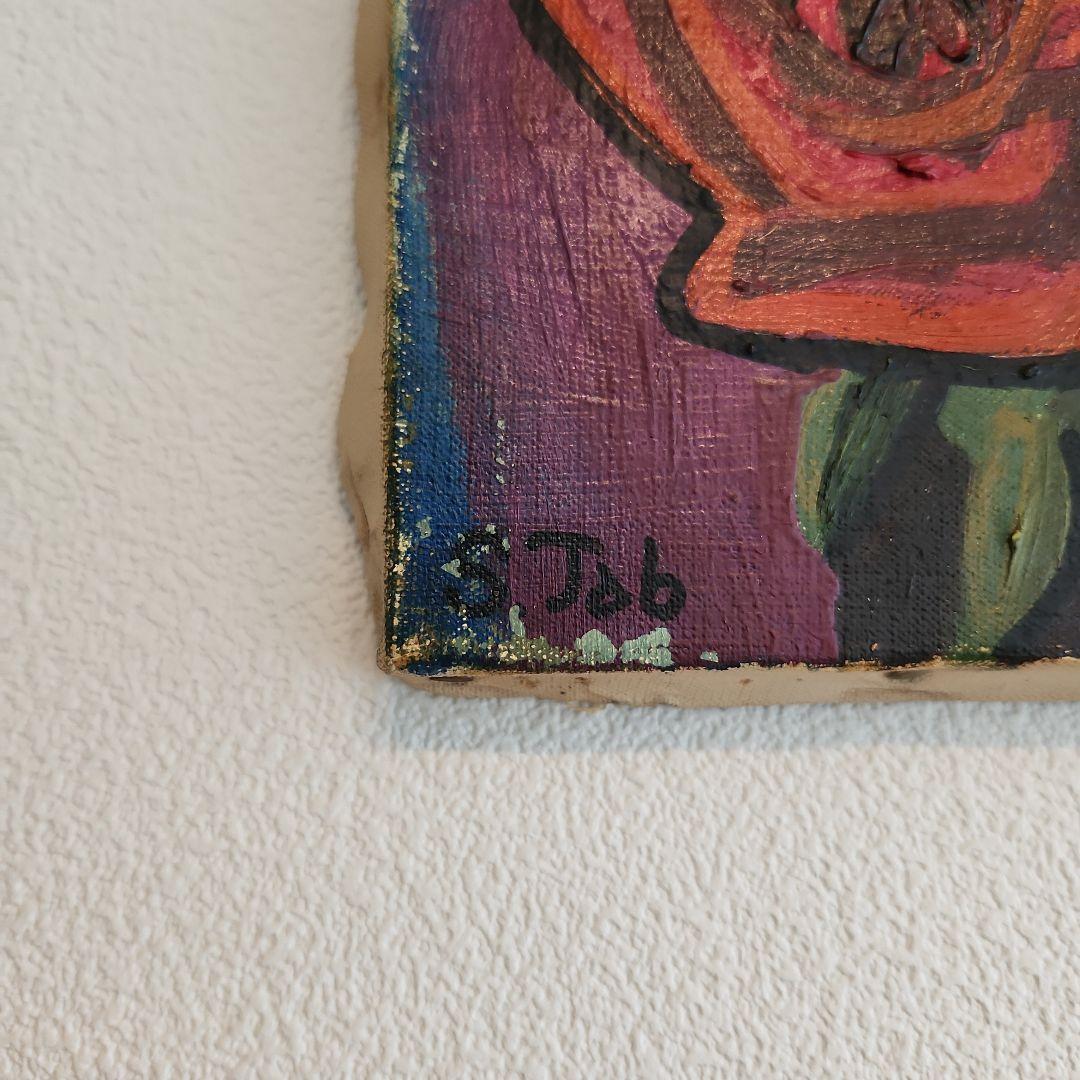 田渕眞兒　油絵　油彩　薔薇シリーズ　花　No.3-9+s