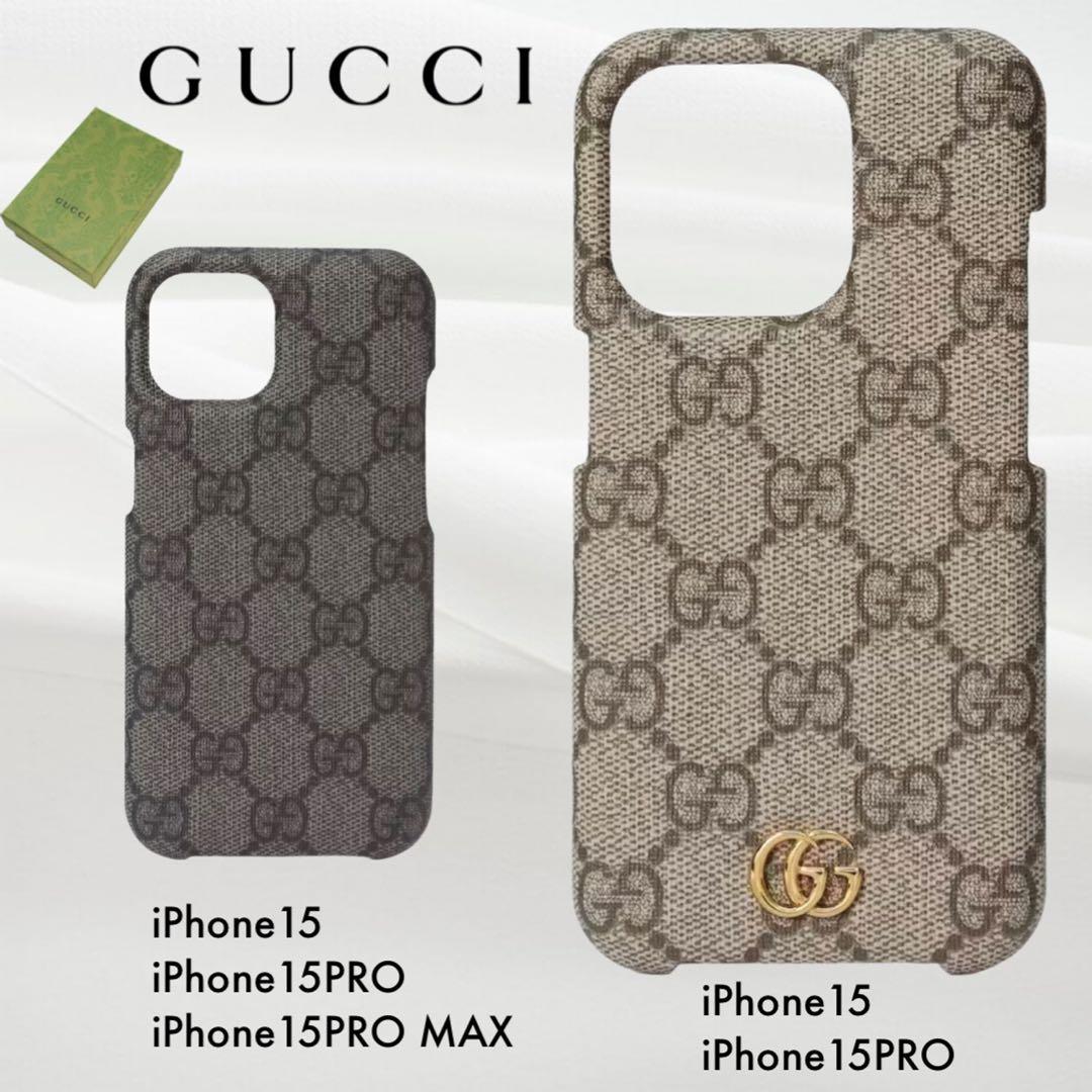 GUCCI iPhone15 ケース オフィディア GGスプリーム