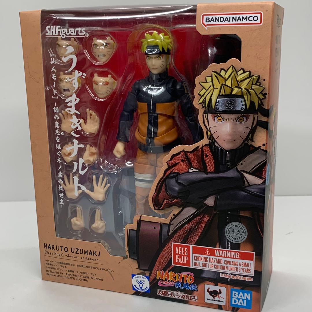 【美品・即日発送】うすまきナルト　仙人モード　s.h.figuarts