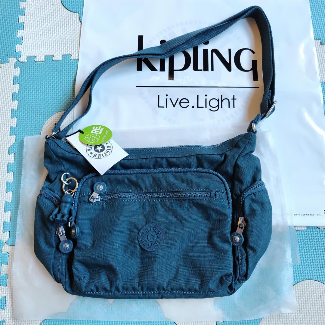 【新品・未使用】Kipling ダークブルー ショルダーバッグ　キプリング