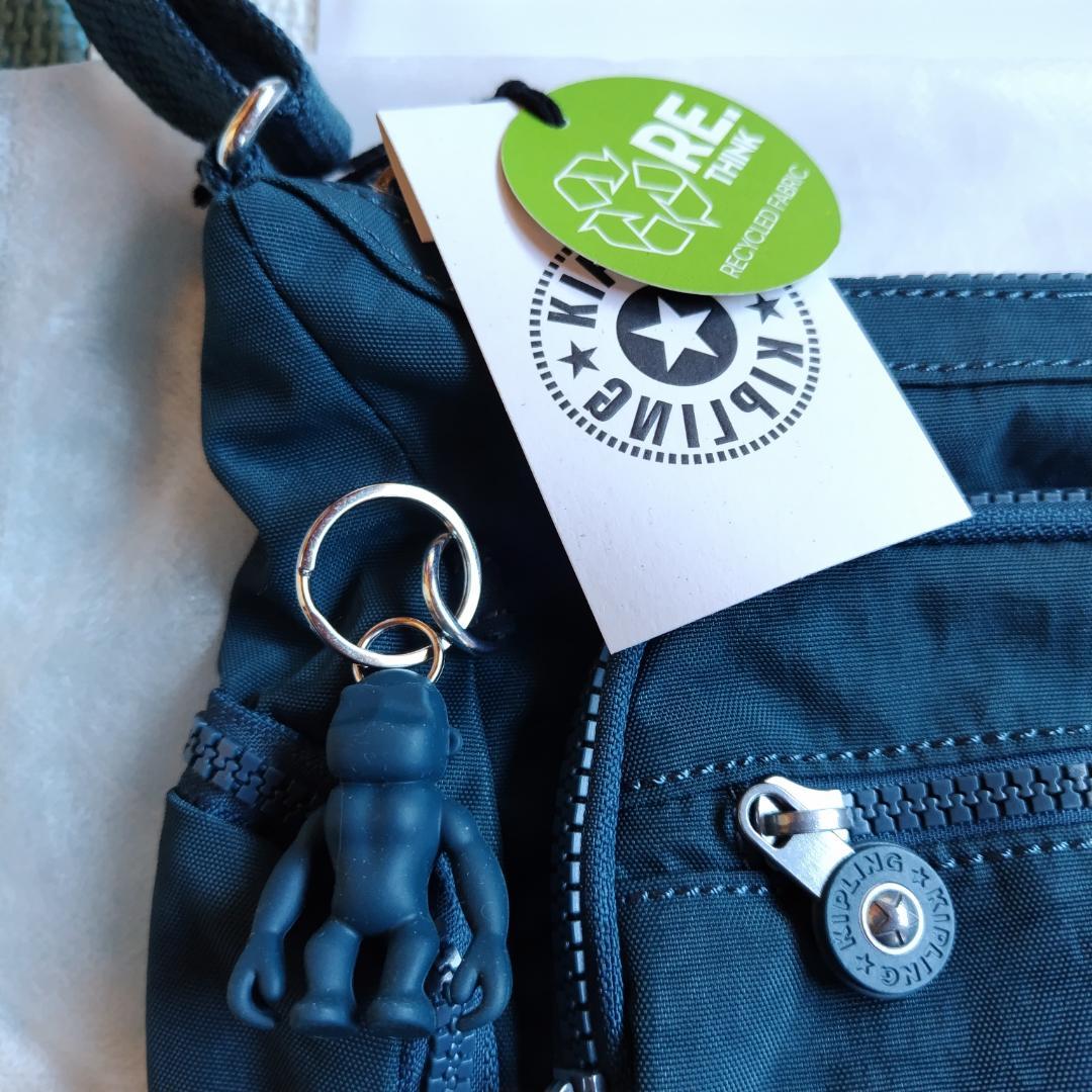 【新品・未使用】Kipling ダークブルー ショルダーバッグ　キプリング