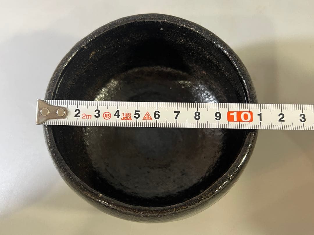 DT754 茶道具 久楽黒茶碗