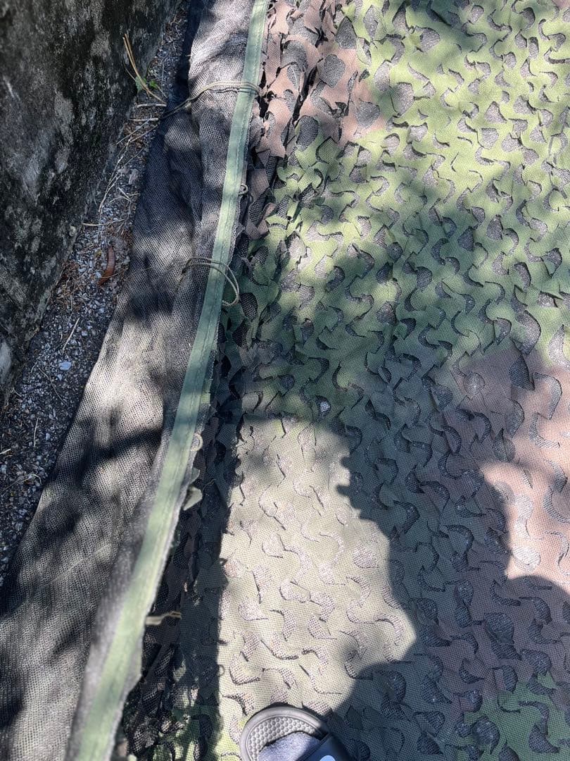 米軍　実物　カモフラージュネット　偽装ネット　② カバー付き　送料無料