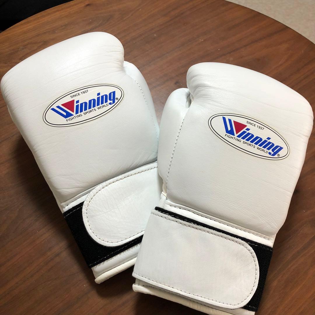 【美品】Winning ボクシンググローブ 8oz ホワイト