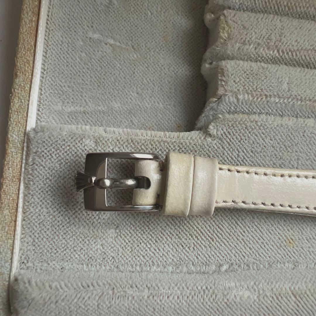 ロレックス カメレオン　純正尾錠　純正ベルト　アイボリー