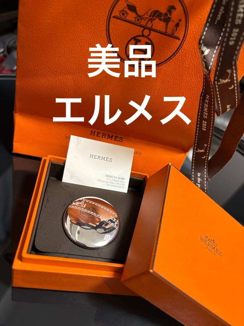 HERMES ヴィンテージ シルバーブローチ 美品
