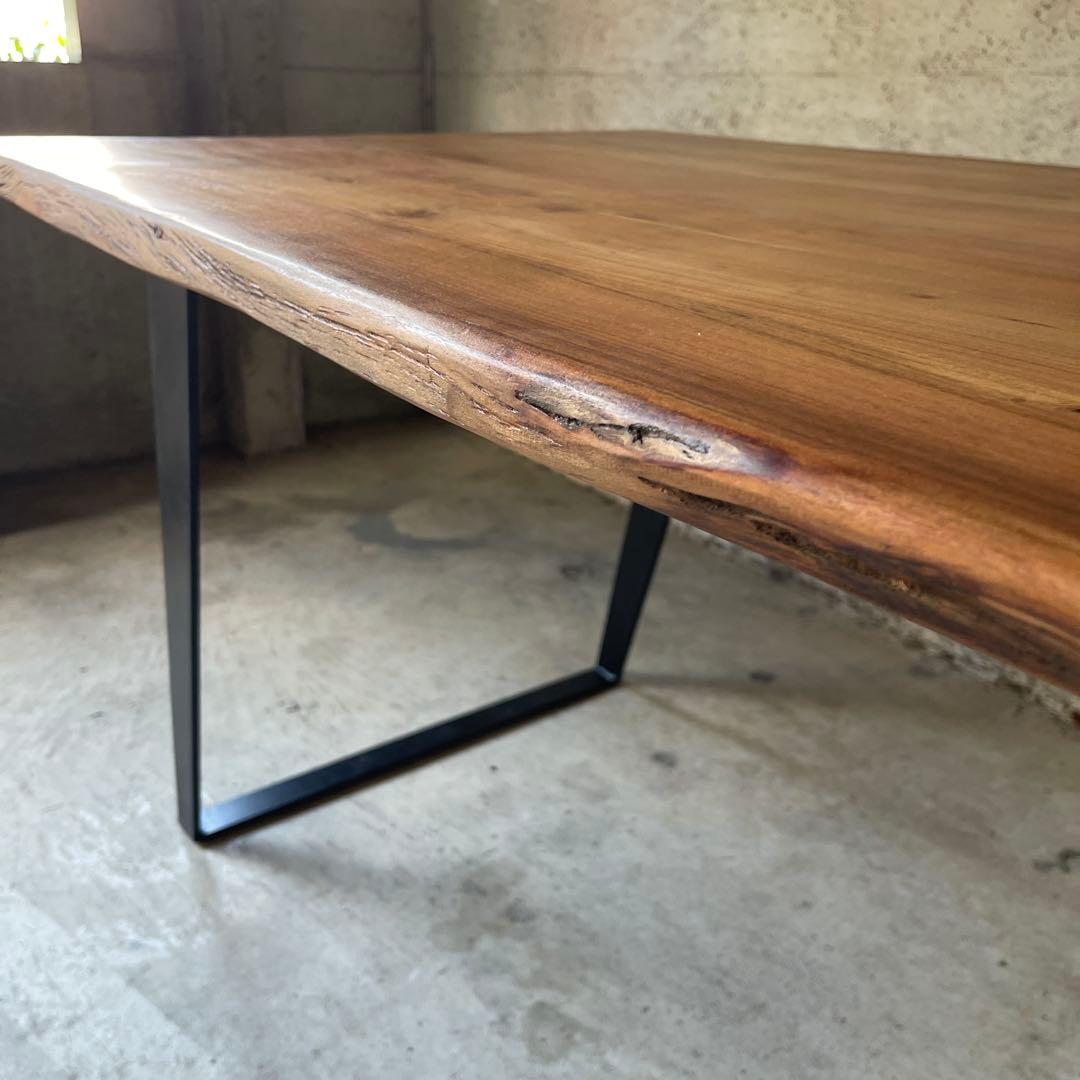 極美品　天然木　ダイニングテーブル　ミッドセンチュリー　インダストリー