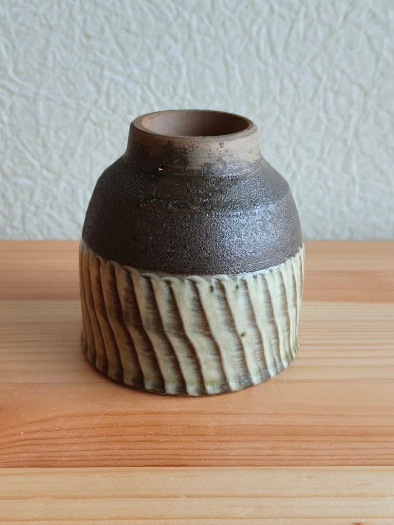 小鹿田焼 坂本茂木　刷毛目 湯呑 　民藝