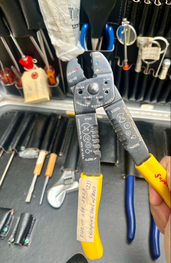 米軍放出未使用品 希少品 ゼロハリケース入り ビンテージ整備ツールキット木箱付き