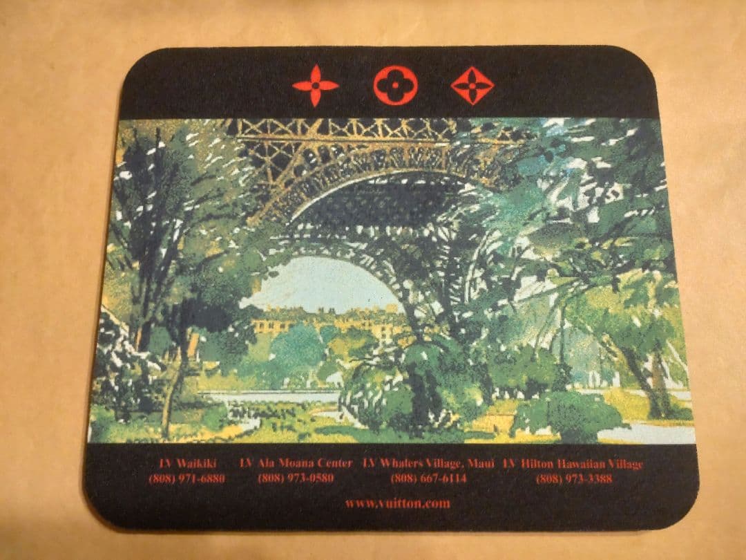 LOUIS VUITTON　ヴィトン　マウスパッド　ノベルティ　貴重　美品