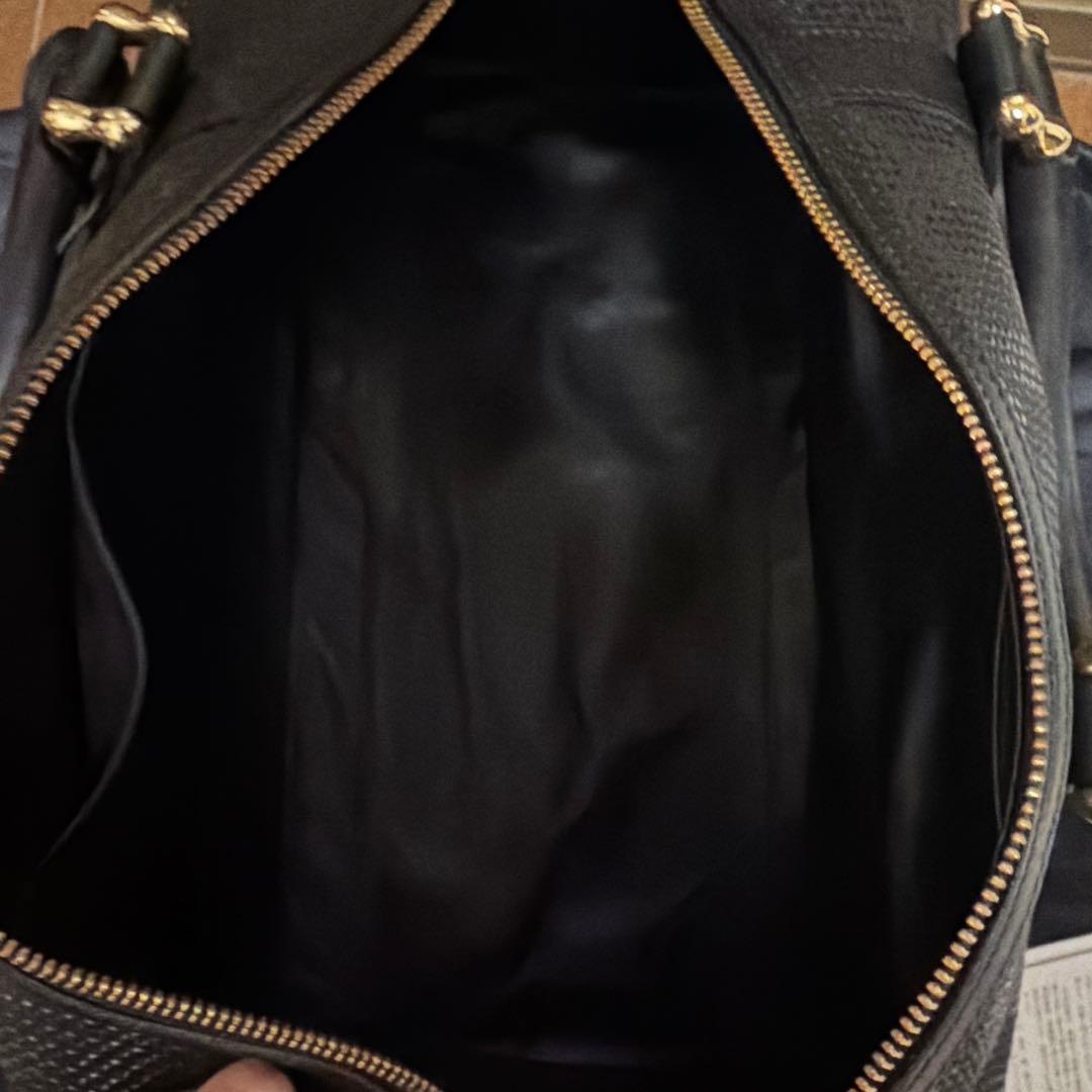 印傳屋　漆ボストンバック