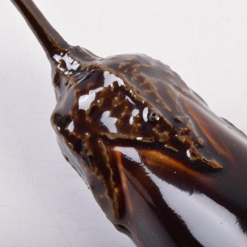 茶道具　山中塗　中村宗悦作　茄子　香合　共布共箱　V　8422