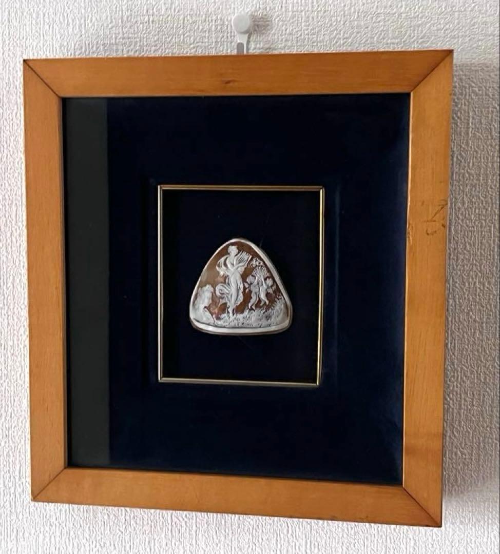 Giuseppe Liverino作 カメオ額装1962年製 A42