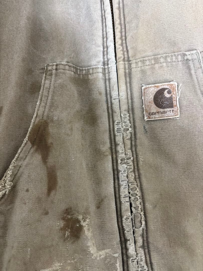鬼フェード　ボロ　Carhart アクティブジャケット　希少サイズM