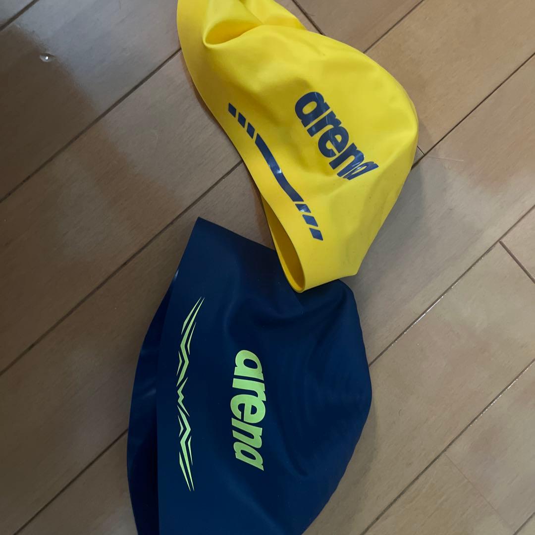 arena パワースキン シリコンキャップ　付属袋セット！