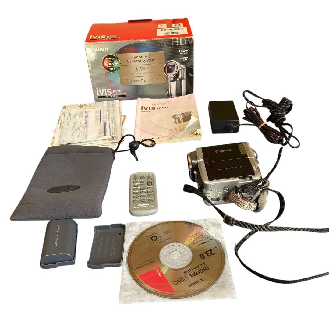 【美品】miniDVのダビングに★Canon ビデオカメラ iVIS HV10