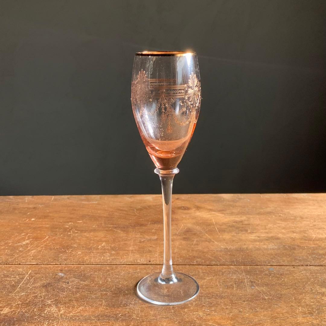 シェリーグラス 古道具 アンティーク ガラス グラス