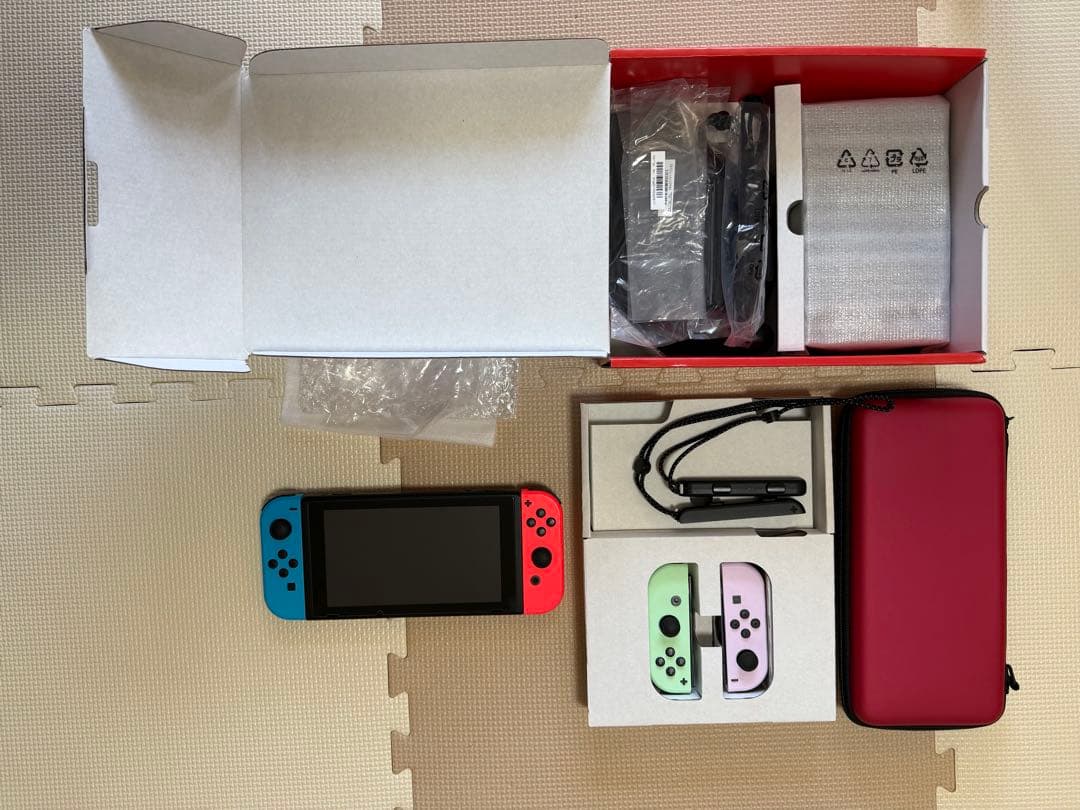 Nintendo Switch 本体 バッテリー強化版　赤/青/緑/紫