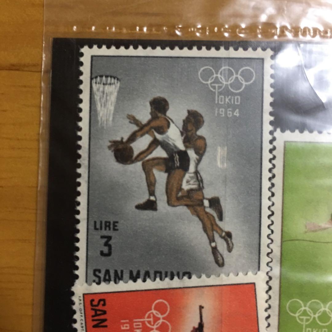 東京オリンピック記念切手5種 サンマリノ 未使用切手 東京切手センター