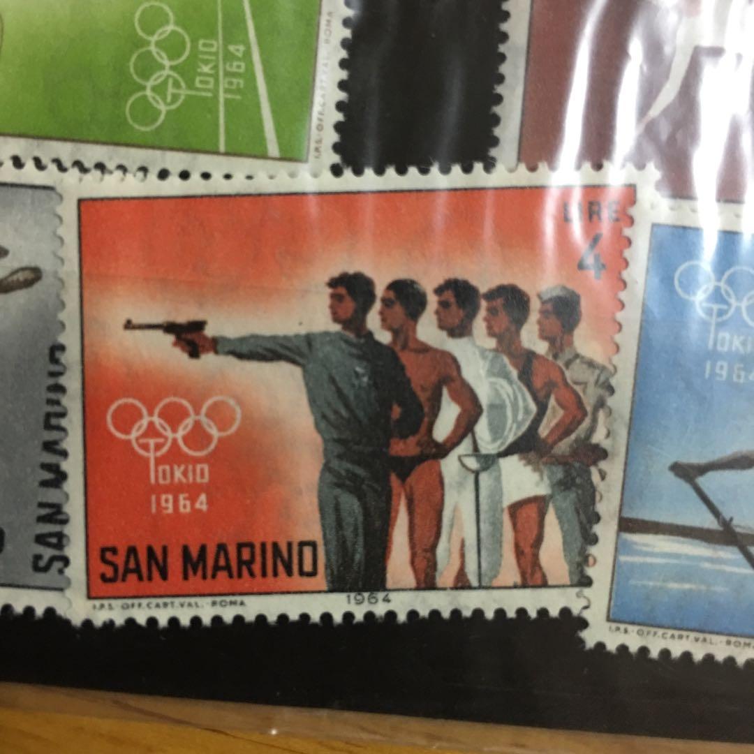 東京オリンピック記念切手5種 サンマリノ 未使用切手 東京切手センター