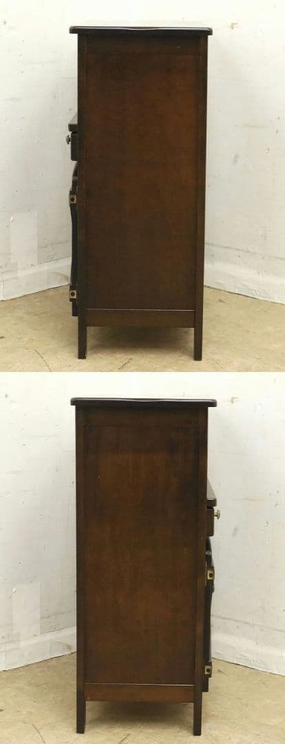 ふぅ〜【オールドカリモク】電話台・サイドキャビネット・収納棚・FAX台