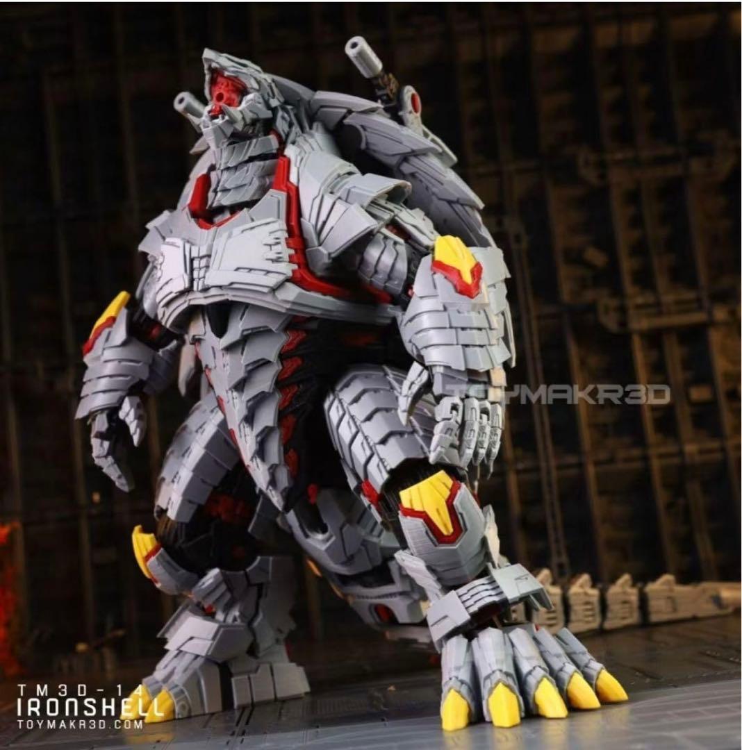 SHANJINL 3D印刷机械ymakr3D組み立て模型-24CM 機械ガメラ