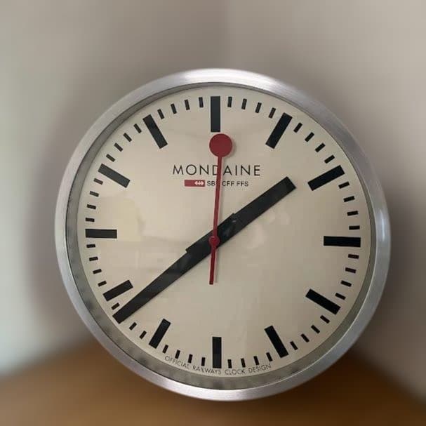 モンディーン MONDAINE 掛け時計 ウォールクロック 25cm