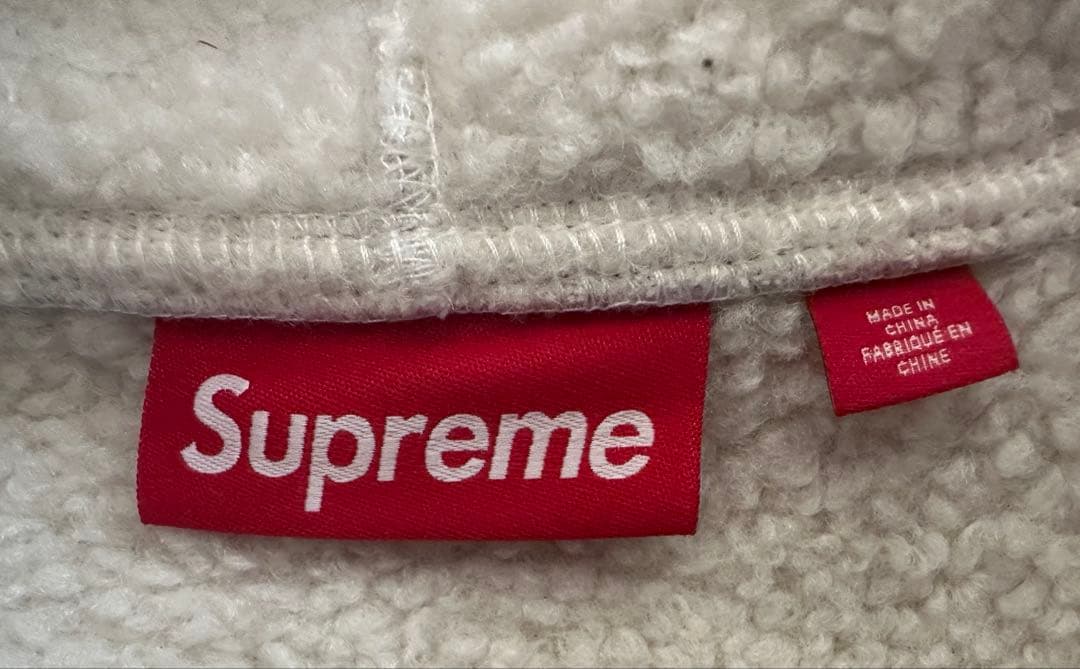 Supreme Faux Fur Zip Up Hoodie Grey Mサイズ