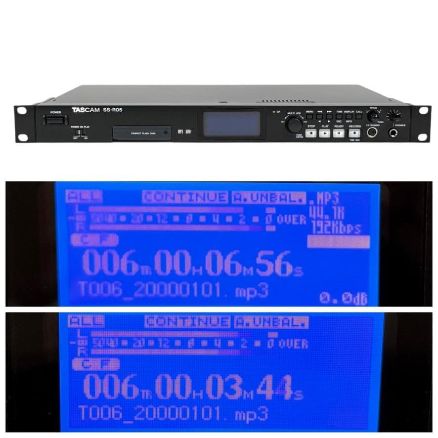 TASCAM ソリッドステートステレオオーディオレコーダー SS-R05