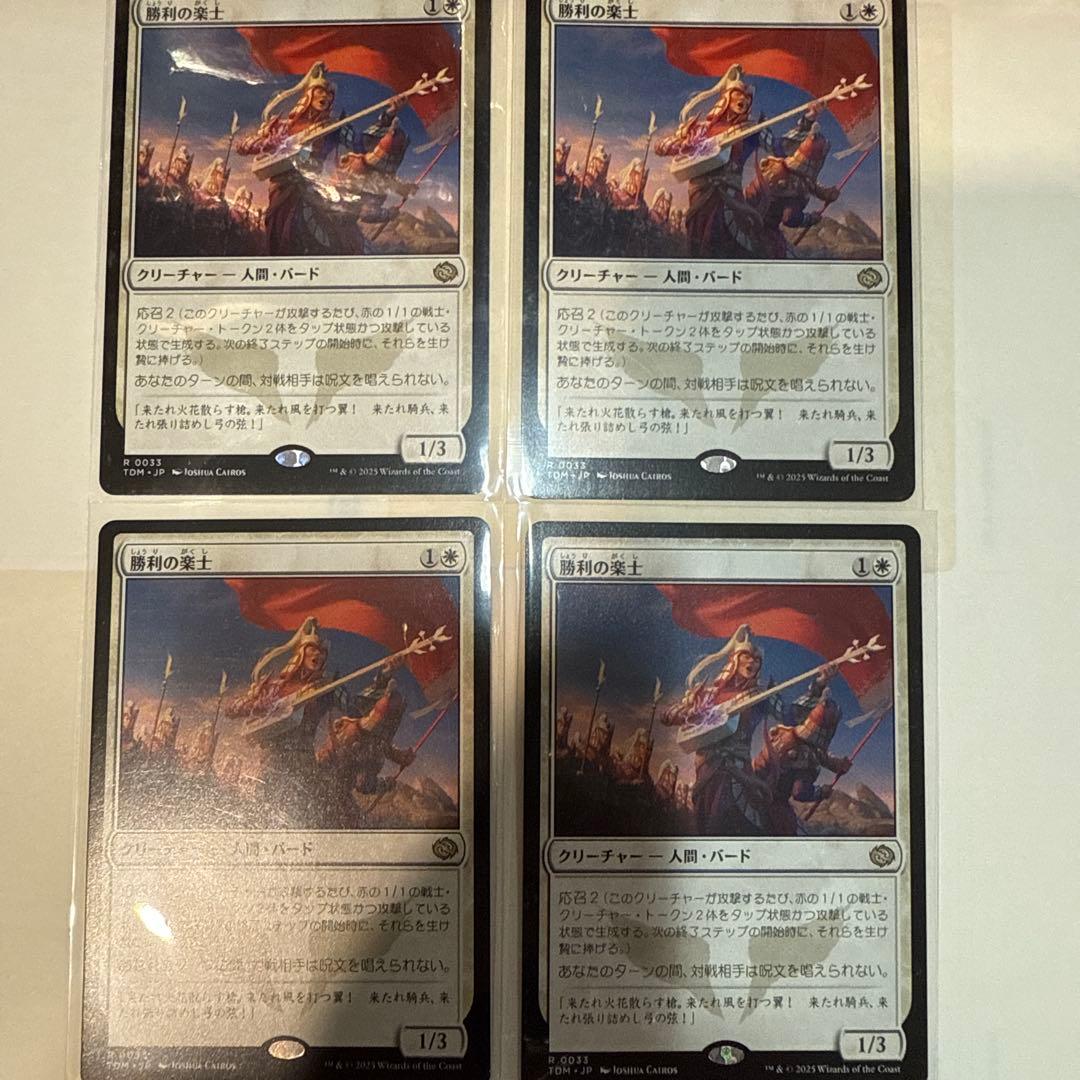 勝利の楽士　日本語4枚セット