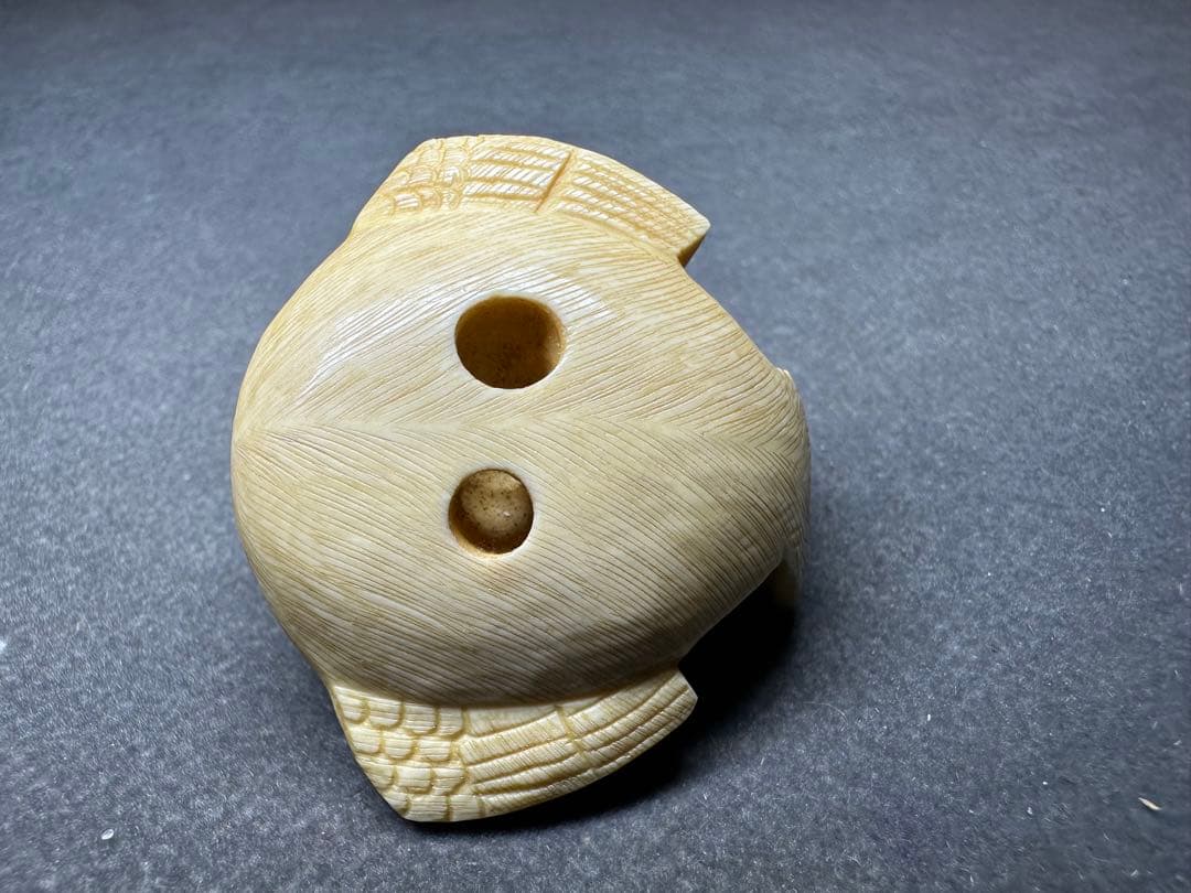 根付　福良雀　古美術品　 置物　細密細工　骨董　アンティーク　彫刻 工芸品