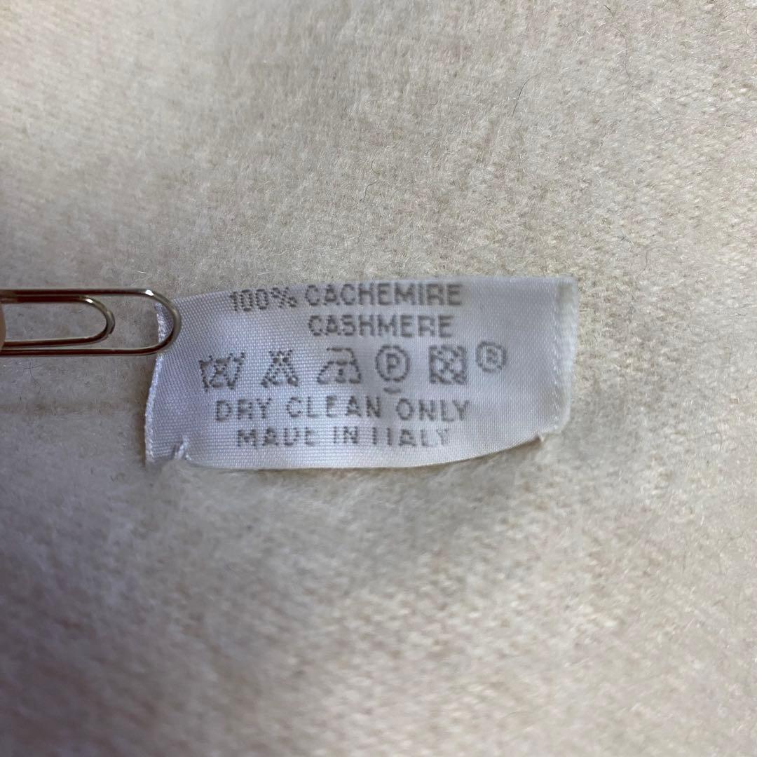 HERMES　カシミヤマフラー　ベージュ