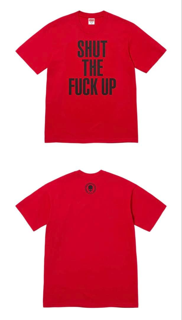 Supreme x Number (N)ine Shut Up Tee 赤 M