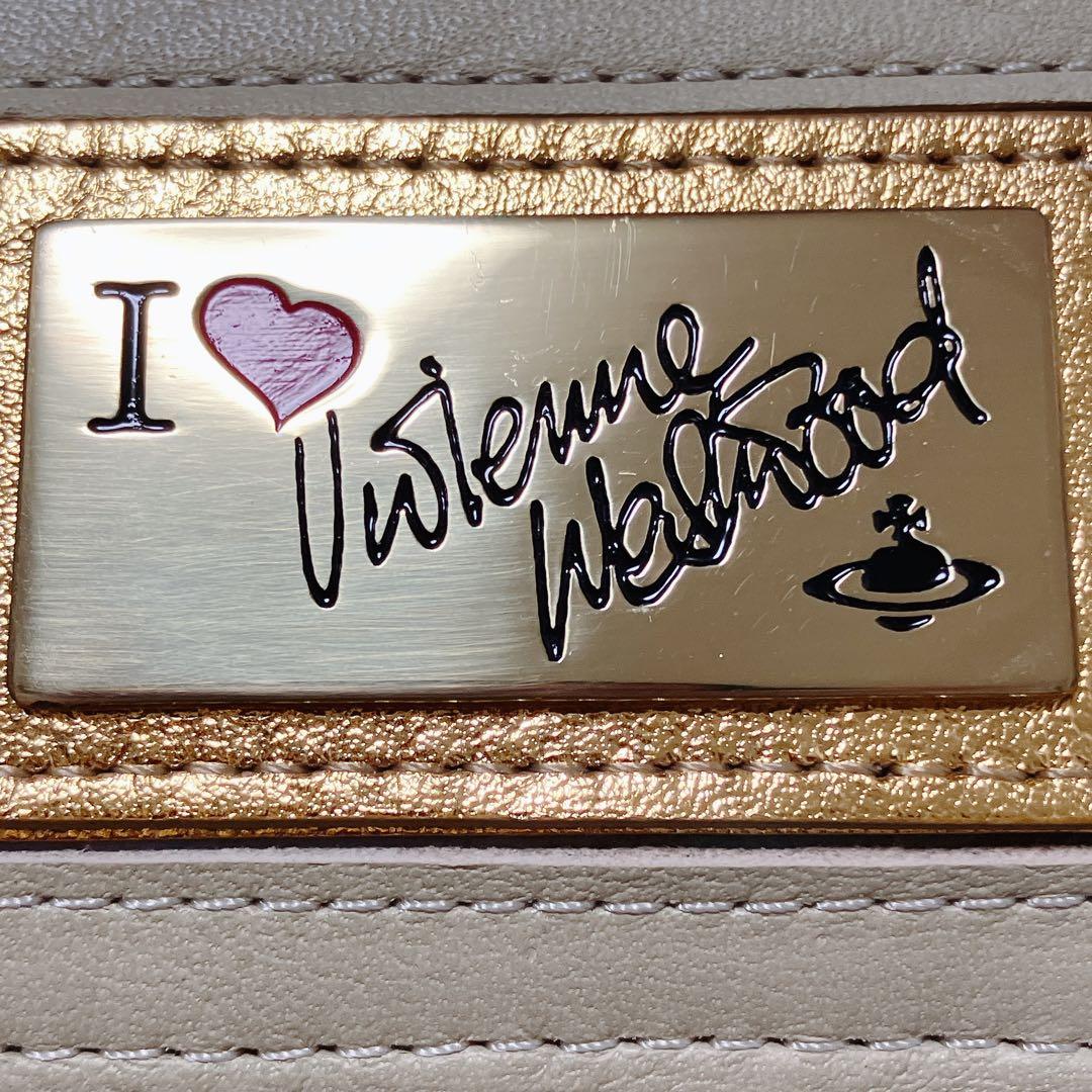 未使用　VivienneWestwood レザー二つ折り財布　マルチカラー