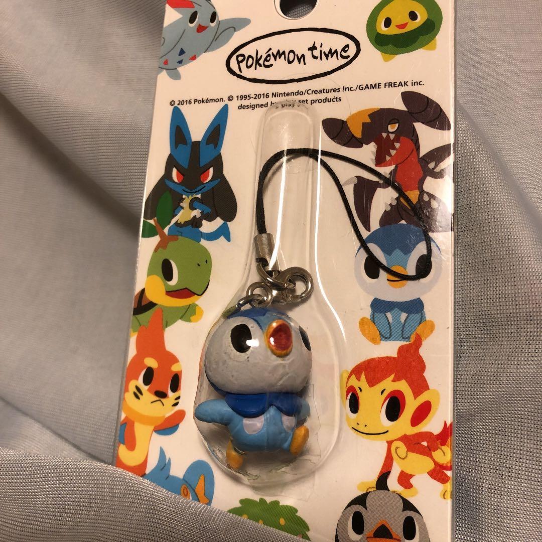 ポケモンセンター　キモチキャッチ　ポッチャマぬいぐるみ　ポケモンタイムストラップ