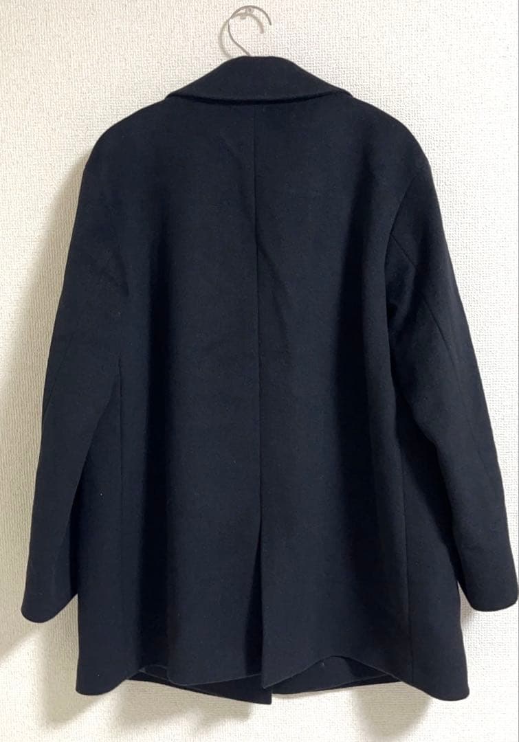 【美品】23区 ウールアンゴラビーバーショートコート チェスターコート 38 黒