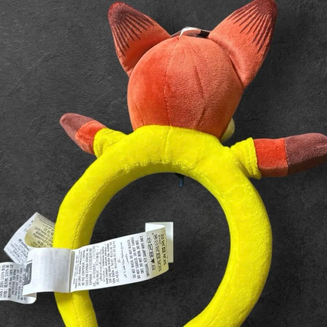 ラスト一点　ズートピア2 ニック　カチューシャ　耳が動く　ディズニーランドパリ