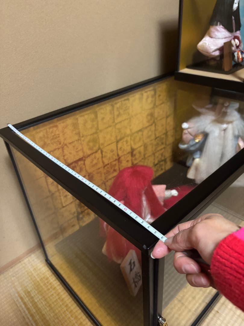 石橋の連獅子　日本人形 赤と白のセット