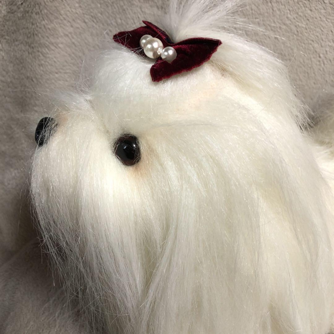 昭和レトロぬいぐるみ　タグ付きマルチーズ&ワンコ