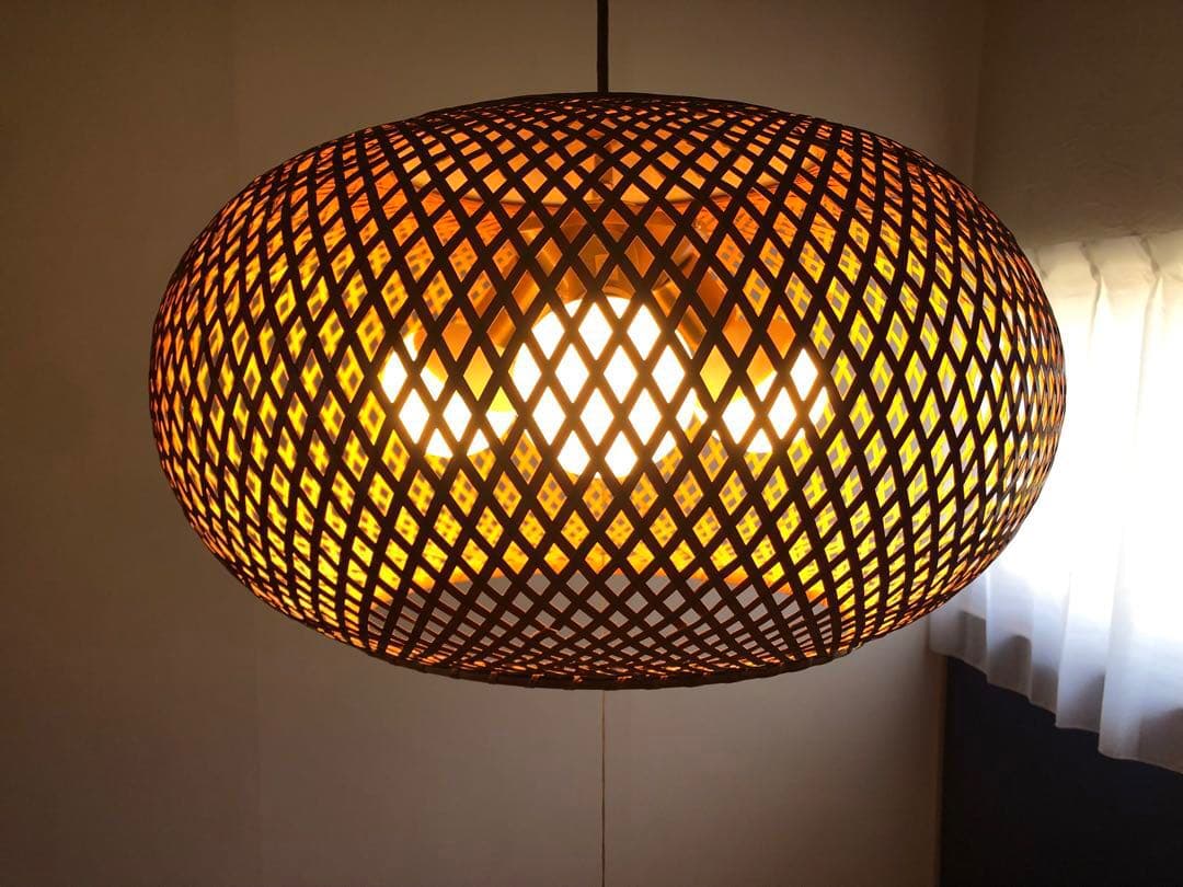近藤昭作 竹のあかり ヤマギワ ペンダントライト 照明 ヴィンテージ 古民家