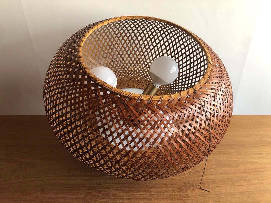 近藤昭作 竹のあかり ヤマギワ ペンダントライト 照明 ヴィンテージ 古民家