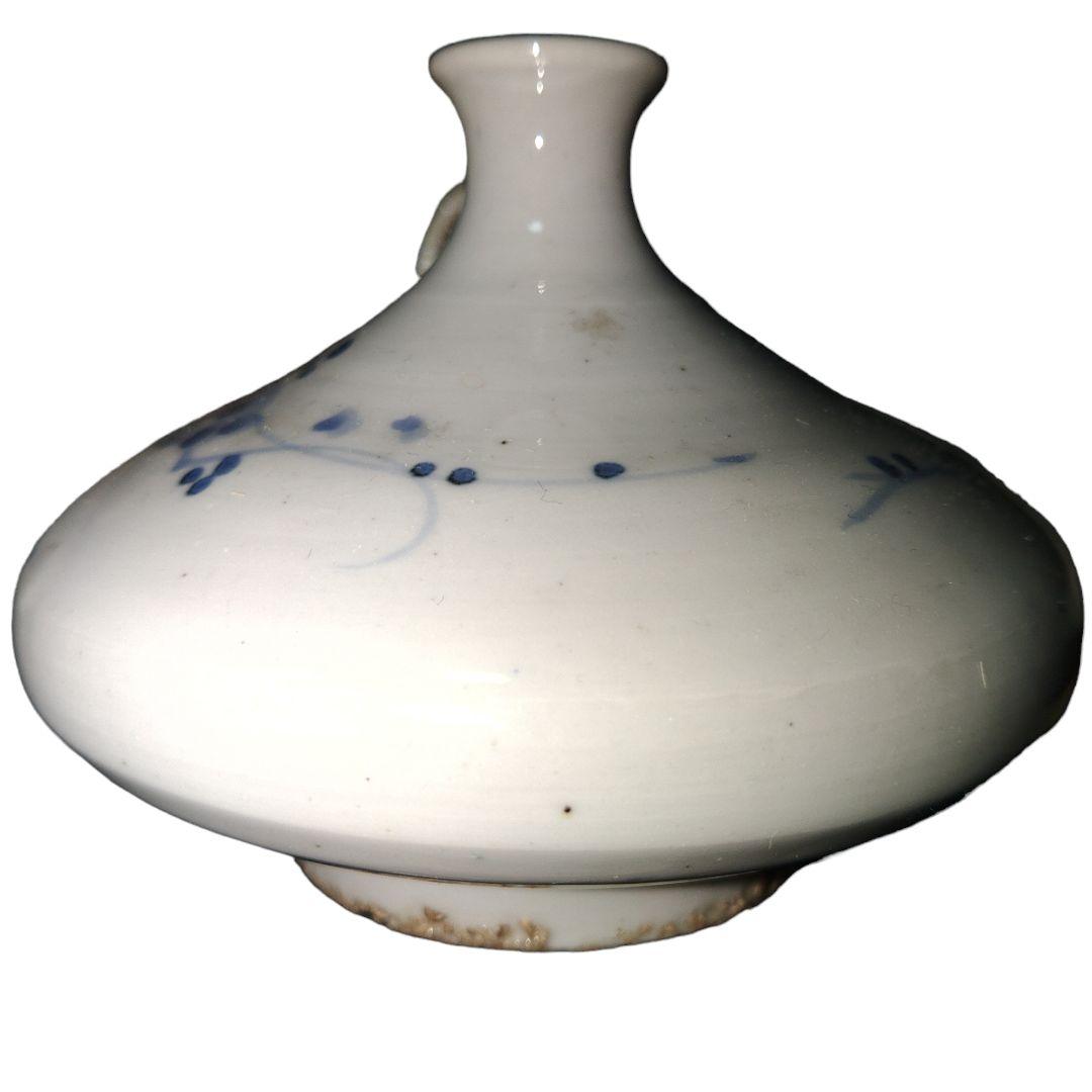 古伊万里　江戸時代　草花文油壺　骨董