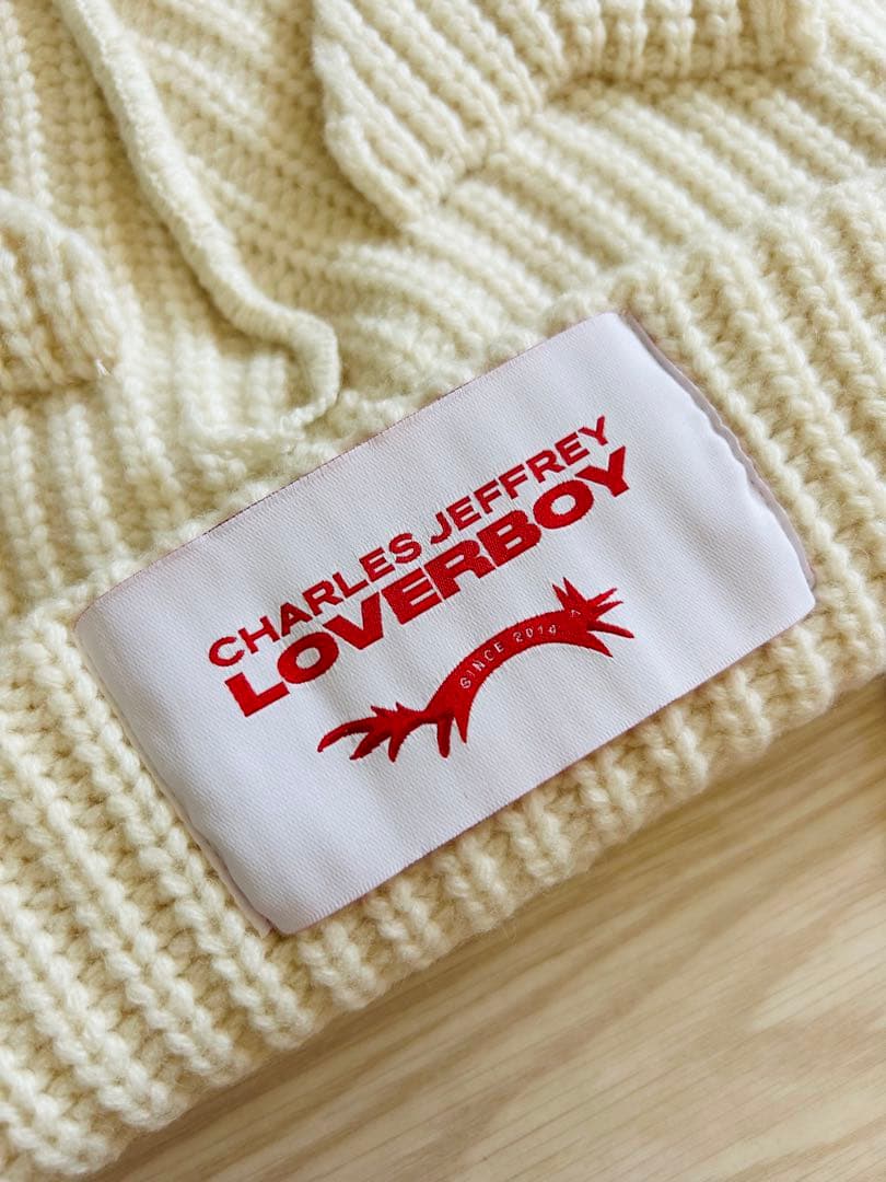 Charles Jeffrey LOVERBOY ニット帽 ホワイト【男女兼用】