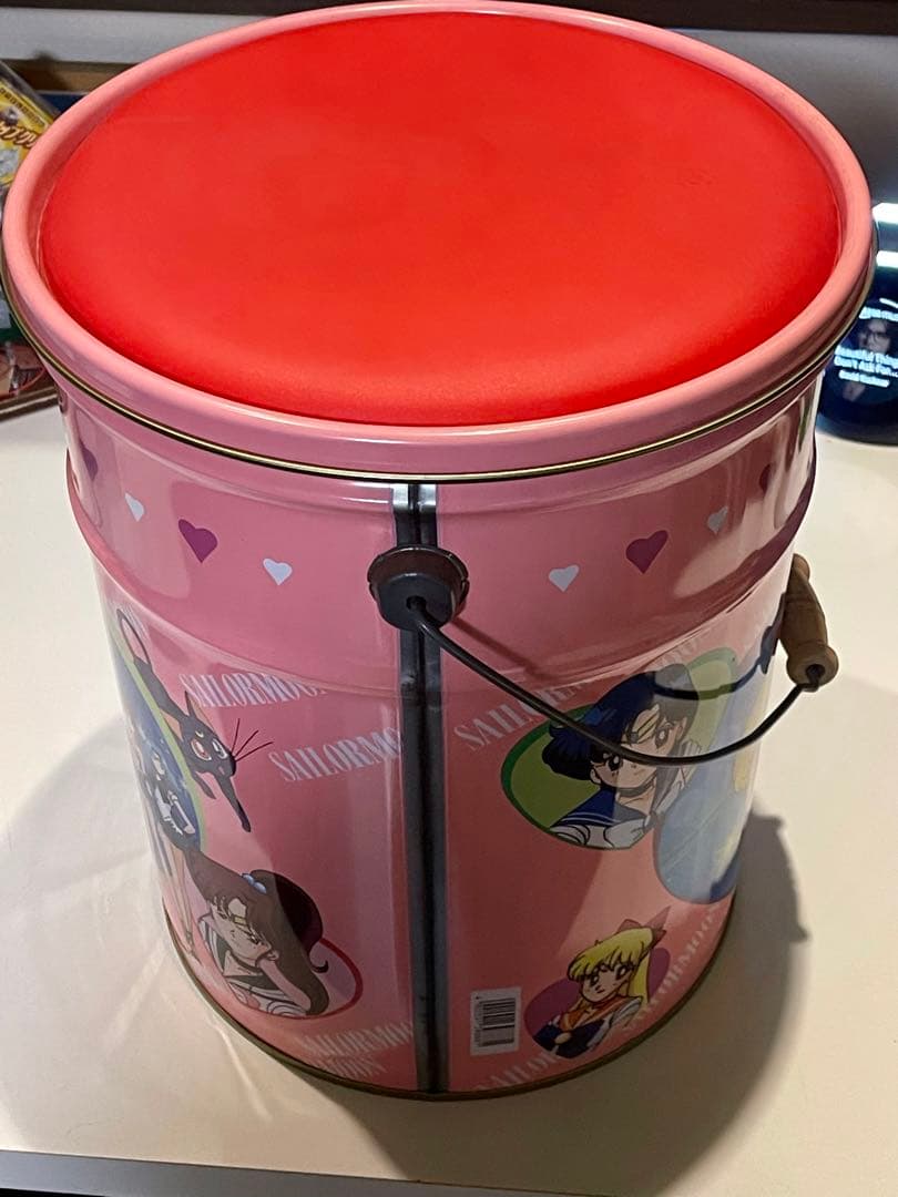 美少女戦士 セーラームーンS ペール缶 ドラム缶 スチール缶 昭和 レトロ 美品